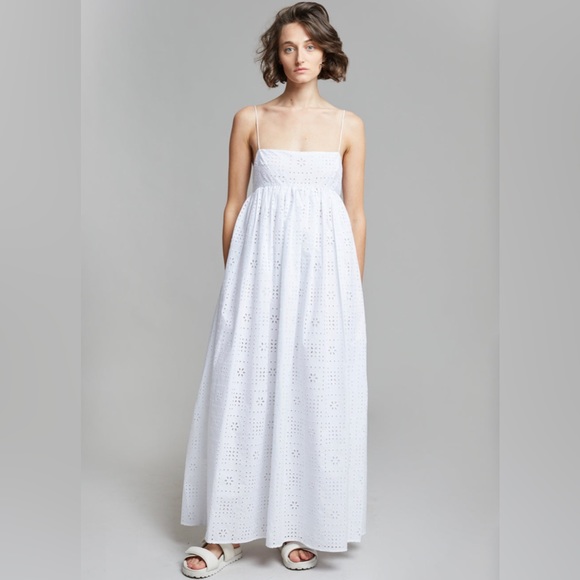 CROCHET BRODERIE EMPIRE DRESS - Picture 1 of 5